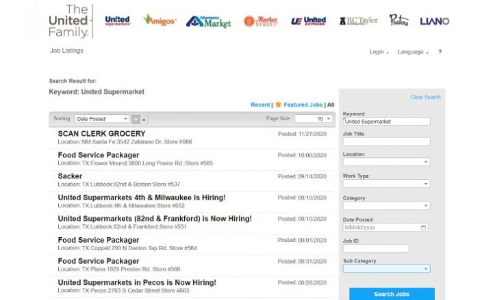 United Supermarkets Application Online, Jobs & Career